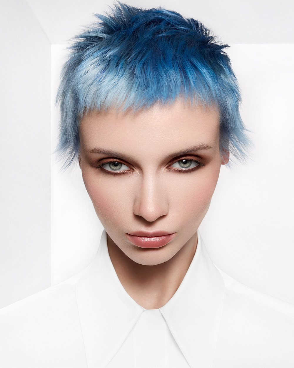 Blue Mod Cut -  Jonathan Turner & Sophie Lenton - BHA North Eastern Hairdresser of the Year 2026 Finalist Collection